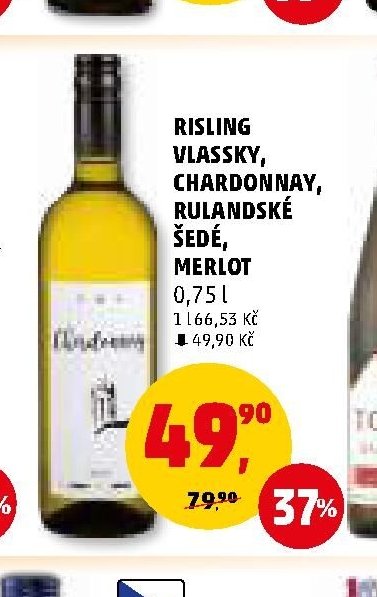 Risling vlassky, Chardonnay, Rulandské šedé, Merlot