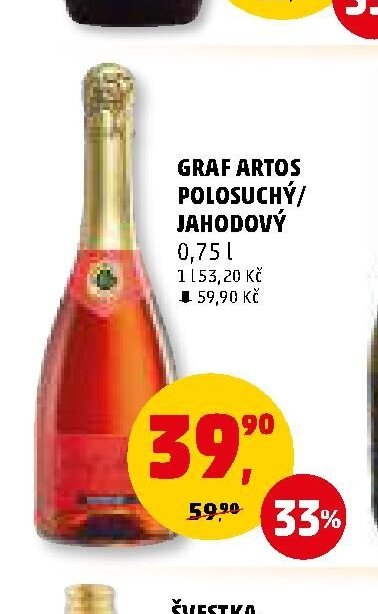 Graf Artos polosuchý/jahodový