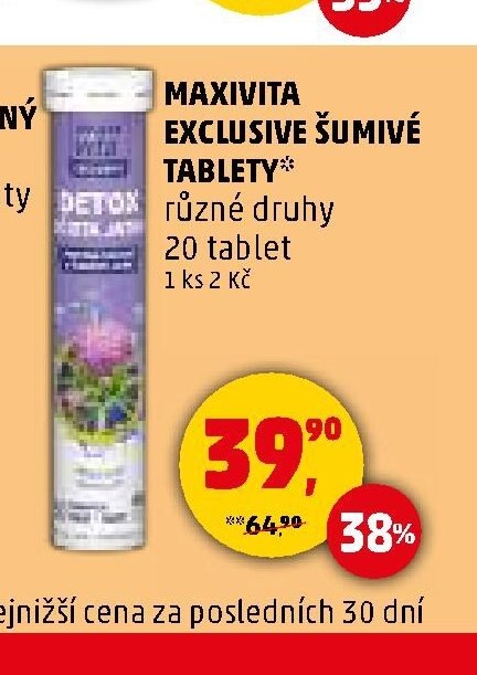 Maxivita Exclusive šumivé tablety