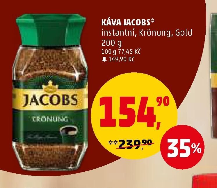 KÁVA JACOBS instantní, Krönung, Gold 200 g