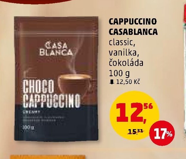 CAPPUCCINO CASABLANCA classic, vanilka, čokoláda 100 g