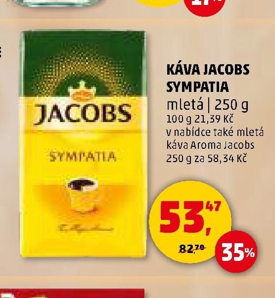 KÁVA JACOBS SYMPATIA mletá | 250 g