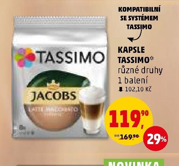 KAPSLE TASSIMO různé druhy | 1 balení