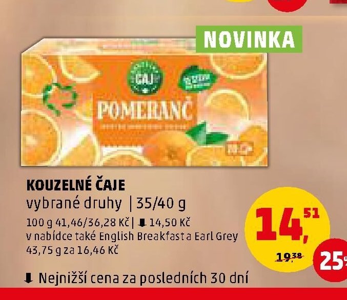 KOUZELNÉ ČAJE vybrané druhy | 35/40 g