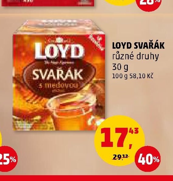 LOYD SVAŘÁK různé druhy 30 g
