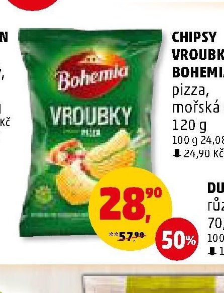 Chipsy vroubky Bohemia
