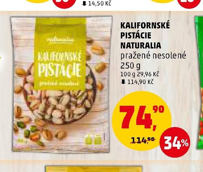 Kalifornské pistácie Naturalia