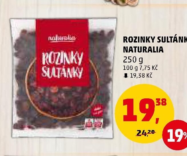 Rozinky sultánky Naturalia