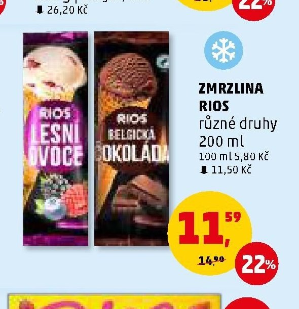 ZMRZLINA RIOS různé druhy 200 ml