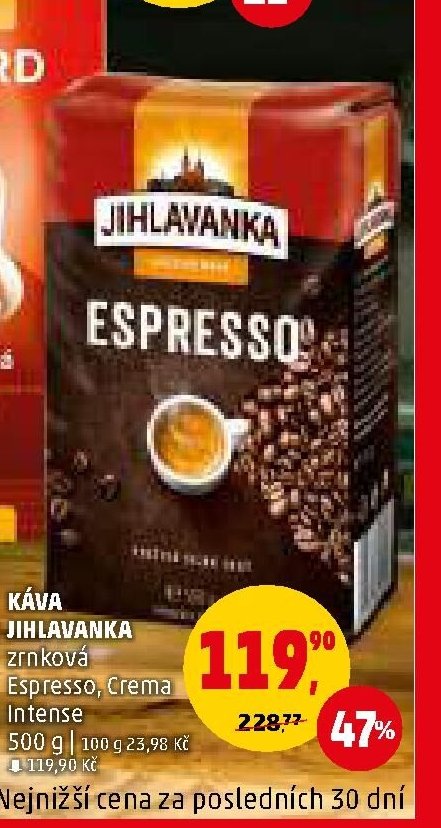 KÁVA JIHLAVANKA ESPRESSO, CREMA