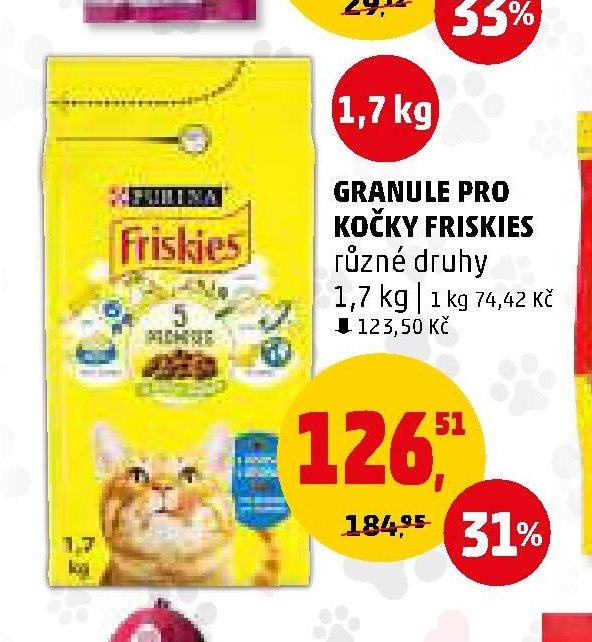 GRANULE PRO KOČKY FRISKIES