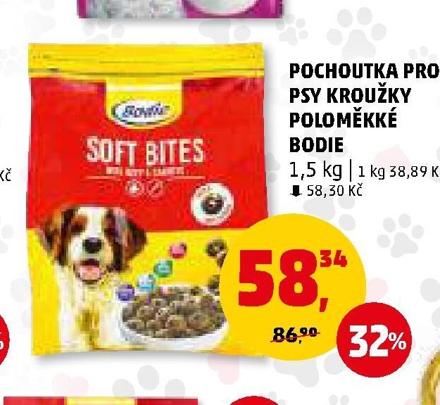 POCHOUTKA PRO PSY KROUŽKY POLOMĚKKÉ BODIE