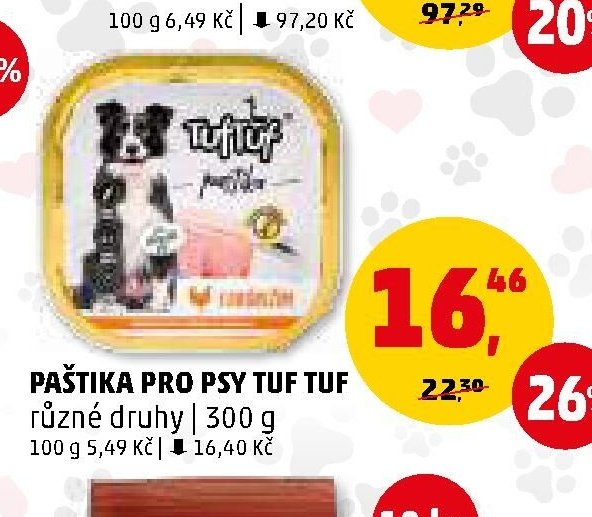 PAŠTIKA PRO PSY TUF TUF