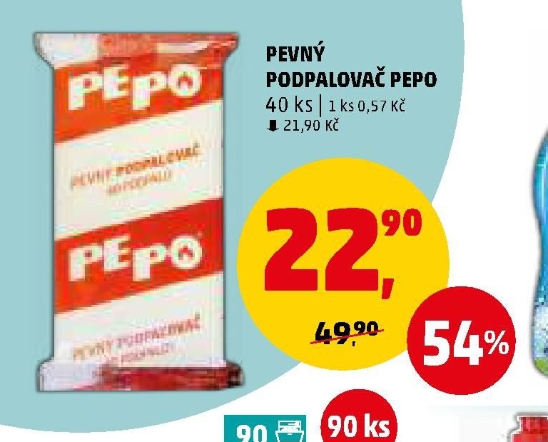 Pevný podpalovač Pepo