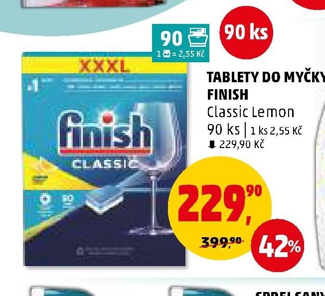 Tablety do myčky Finish