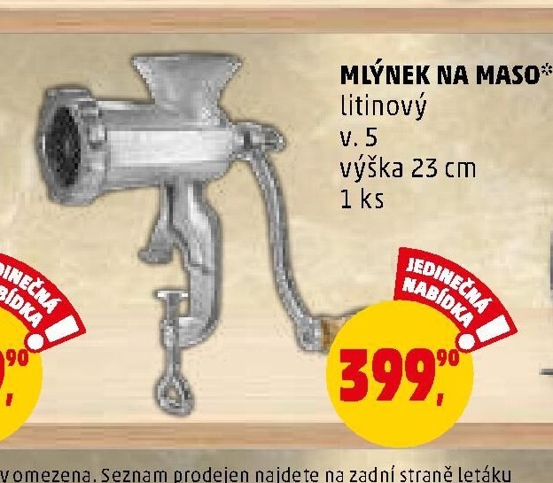 MLÝNEK NA MASO