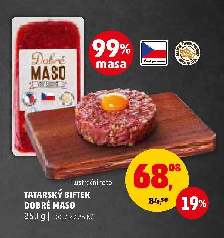 TATARSKÝ BIFTEK DOBRÉ MASO