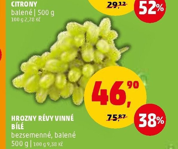 Hrozny révy vinné bílé