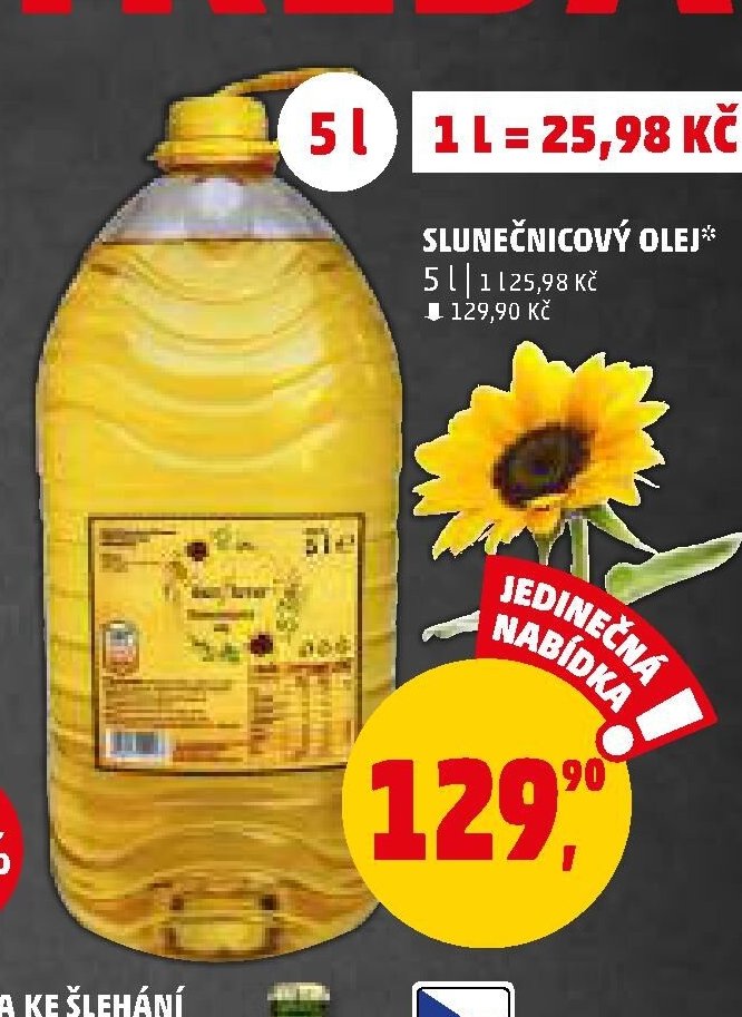Slunečnicový olej 5 l
