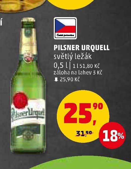 Pilsner Urquell světlý ležák 0,5 l
