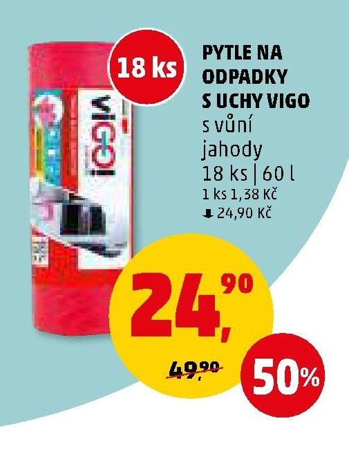 PYTLE NA ODPADKY s vůní jahody
