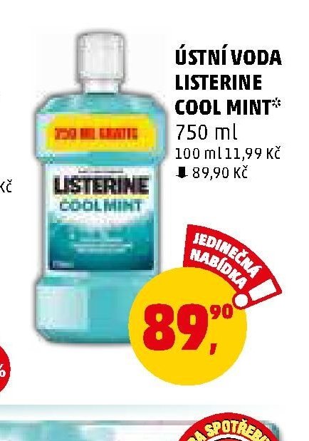 ÚSTNÍ VODA LISTERINE COOL MINT