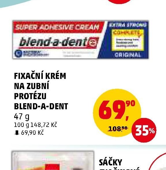 FIXAČNÍ KRÉM NA ZUBNÍ PROTÉZU BLEND-A-DENT