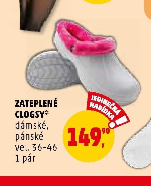 ZATEPLENÉ CLOGSY