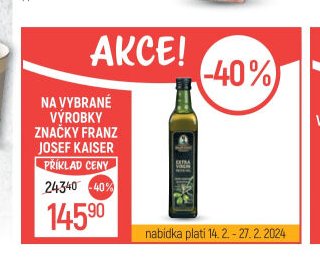 Vybrané výrobky značky Franz Josef Kaiser