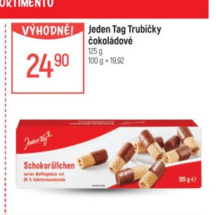 Jeden Tag Trubičky čokoládové