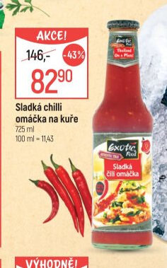 Sladká chilli omáčka na kuře