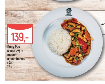 Kung Pao s vepřovým masem a jasmínovou rýží