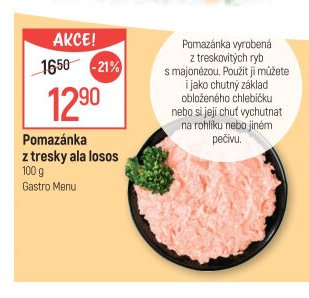 Pomazánka z tresky ala losos