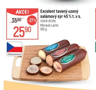 Excelent tavený uzený salámový sýr