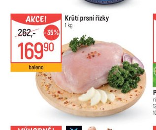 Krůtí prsní řízky