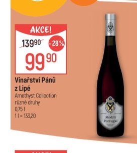 Vinařství Pánů z Lipé Amethyst Collection