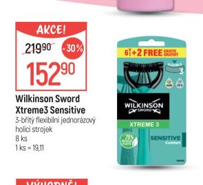 Wilkinson Sword Xtreme3 Sensitive holicí strojek