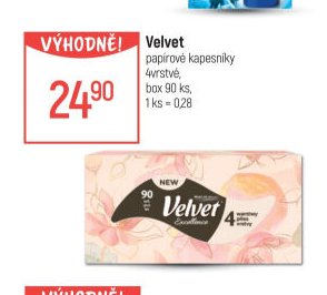 Velvet papírové kapesníky