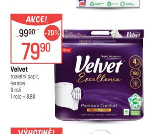 Velvet toaletní papír