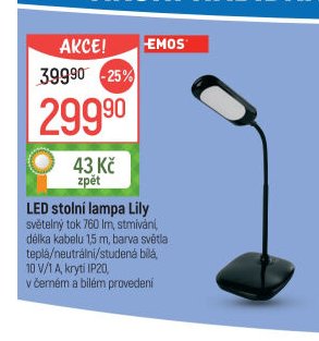 LED stolní lampa Lily