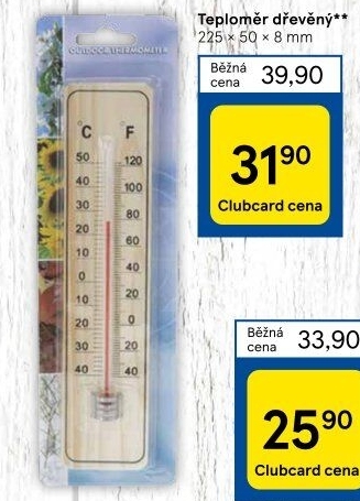 Venkovní teploměr - Tesco akcniletaky.com