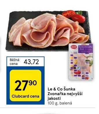 Le & Co Šunka Zvonařka nejvyšší jakosti