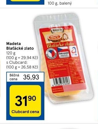 Madeta Blaťácké zlato