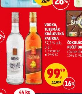 Vodka, Tuzemák Královská palírna