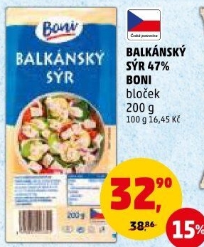 Balkánský sýr Boni