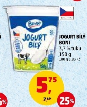 Bílý jogurt Boni