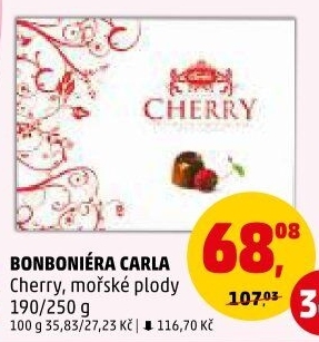 Bonboniéra Višně v čokoládě Cherry Carla