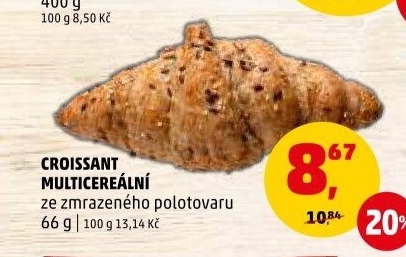 Croissant multicereální