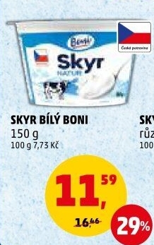 Dezert zakysaný bílý Skyr Boni