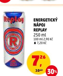 Energetický nápoj Replay